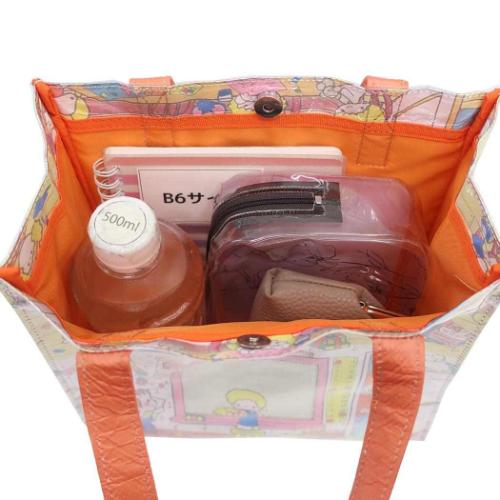 サンリオキャラクターズ トートバッグ プリントトートバッグ ラッピングオレンジ サンリオ キャラクター グッズ