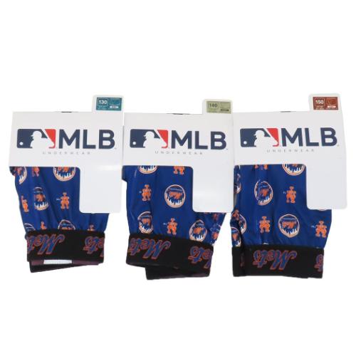 MLB 下着 キッズ ボクサー前開きブリーフ ニューヨーク メッツ 男児 インナー 子供用下着 グッズ メール便可