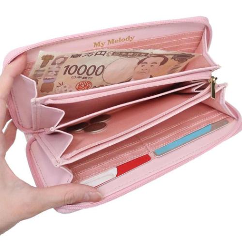 マイメロディ レディース長財布 ラウンド束入 ラウンドファスナーロングウォレット サンリオ キャラクター グッズ