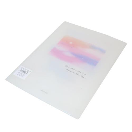 ポケットファイル ハードハード6ポケットクリアファイル A4 MELLOW SKY かわいい グッズ