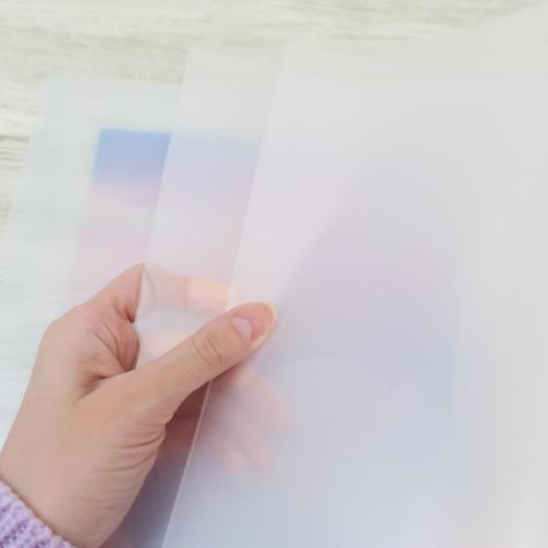 ポケットファイル ハードハード6ポケットクリアファイル A4 MELLOW SKY かわいい グッズ