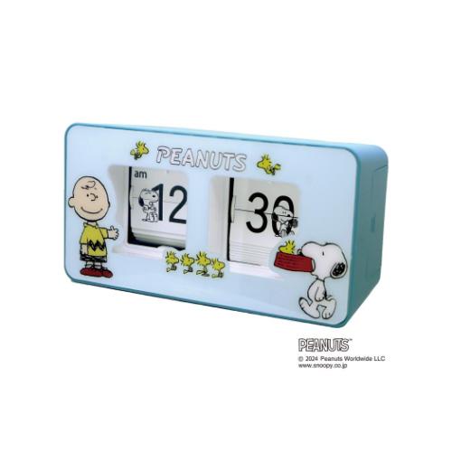 スヌーピー 置き時計 スヌーピーパタパタクロック LBL ピーナッツ キャラクター グッズ