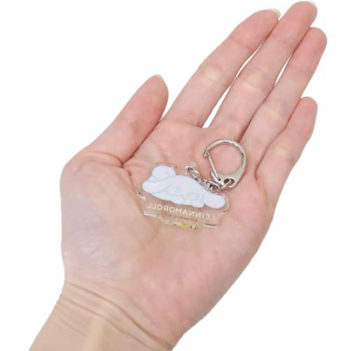 シナモロール キーリング アクリルキーホルダー スマホ アイシナモロール サンリオ キャラクター グッズ メール便可