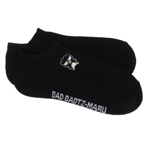 バッドばつ丸 女性用靴下 刺繍スニーカーソックス レディース ビビッド サンリオ キャラクター グッズ メール便可