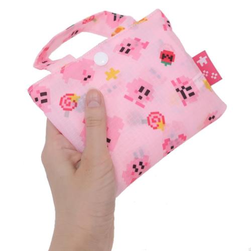 星のカービィ エコバッグ 折りたたみショッピングバッグ 星のカービィx大図まことピンク キャラクター グッズ