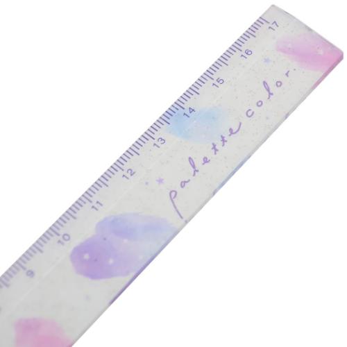 ティアーズカラー 定規 17cmスリムストレートスケール パレットカラー かわいい グッズ メール便可