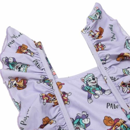パウパトロール 水着 女児セパレート水着 ラベンダー アニメキャラクター グッズ メール便可