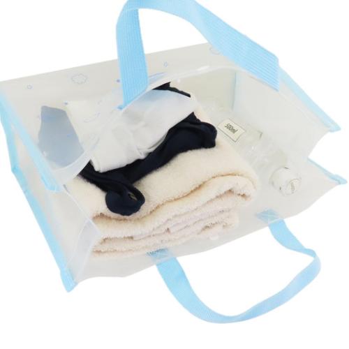 シナモロール プールバッグ PVCバッグ サックス サンリオ キャラクター グッズ