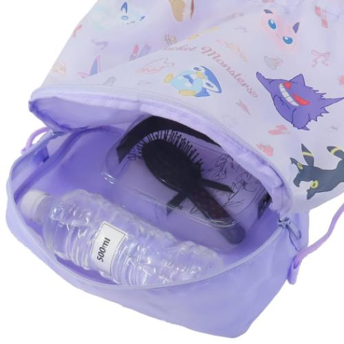 ポケットモンスター プールバッグ 2層ナップサック パープル ポケモン キャラクター グッズ