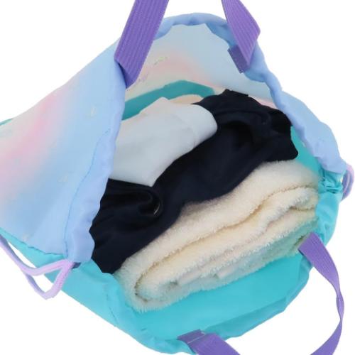 スヌーピー プールバッグ 2層ナップサック ミント ピーナッツ キャラクター グッズ