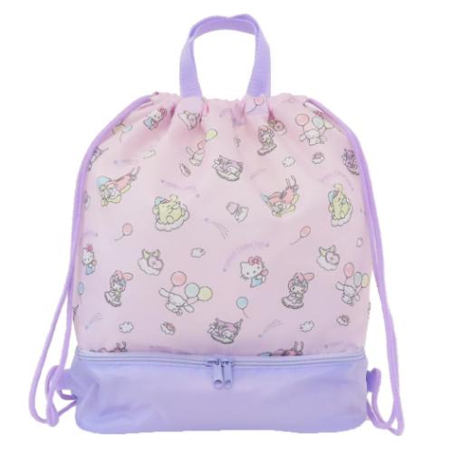 サンリオキャラクターズ プールバッグ 2層ナップサック ピンク サンリオ キャラクター グッズ