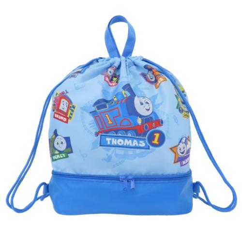 きかんしゃトーマス プールバッグ 2層ナップサック サックス キャラクター グッズ