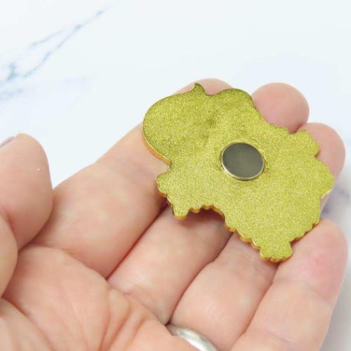 狐狐あそび 磁石 メタルマグネット 黒きつね 黒毬 かわいい グッズ メール便可