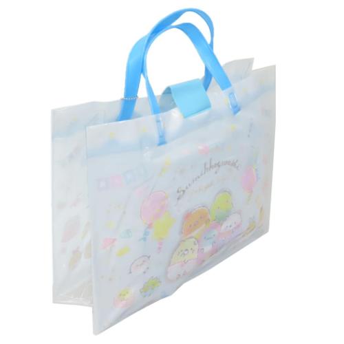すみっコぐらし プールバッグ マチアリトートバッグL 角型 サンエックス キャラクター グッズ