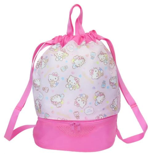 ハローキティ プールバッグ 2wayボンサック 2層式 サンリオ キャラクター グッズ