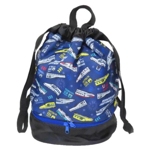 スーパーエクスプレス プールバッグ 2wayボンサック 2層式 鉄道 キャラクター グッズ