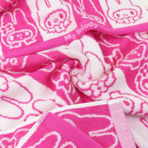 マイメロディ ハンドタオル ジャガードウォッシュタオル マイメロちゃんフェイス サンリオ キャラクター グッズ メール便可