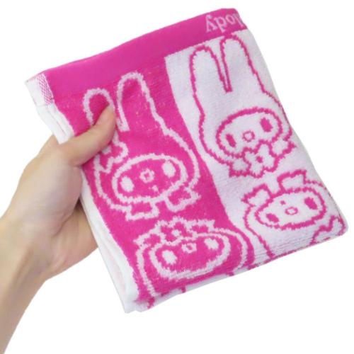 マイメロディ ハンドタオル ジャガードウォッシュタオル マイメロちゃんフェイス サンリオ キャラクター グッズ メール便可