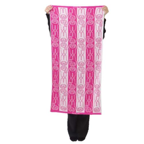 マイメロディ バスタオル ジャガード ビッグタオル マイメロちゃんフェイス サンリオ キャラクター グッズ