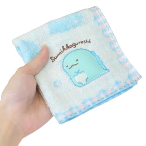 すみっコぐらし ミニタオル ジャガードハンカチタオル ぷっくりっととかげ サンエックス キャラクター グッズ メール便可