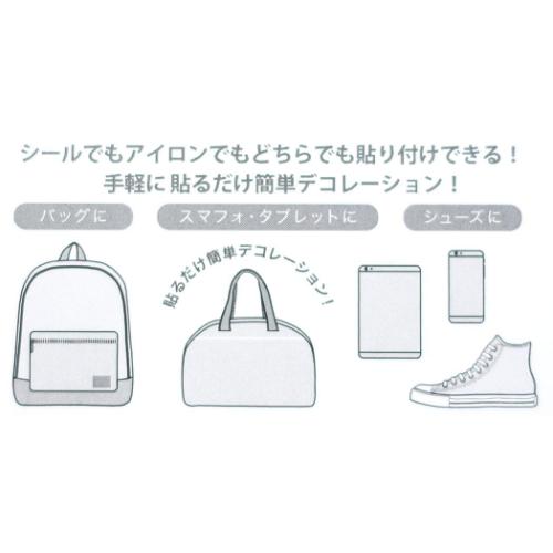 ムーミン ワッペン 刺繍ステッカー フラワー 北欧 キャラクター グッズ メール便可