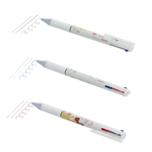 美女と野獣 ボールペン 3色ボールペン Juice up 3 ベル ディズニープリンセス キャラクター グッズ メール便可