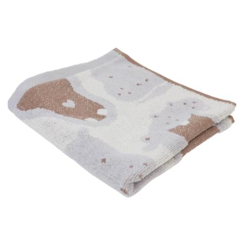 アニマルフェイス ハンドタオル ジャガードウォッシュタオル カバ かわいい グッズ メール便可