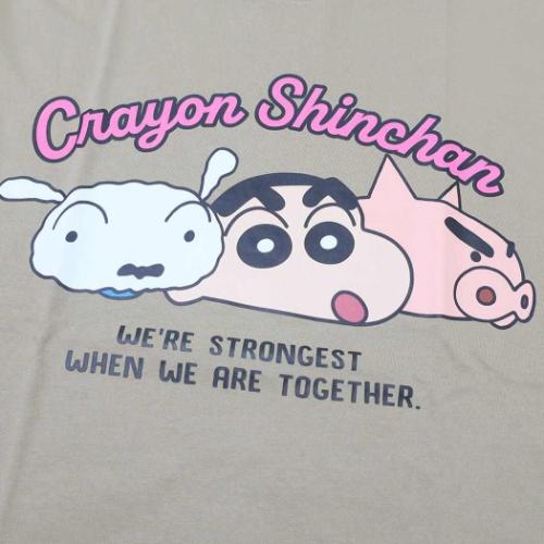 クレヨンしんちゃん Tシャツ T-SHIRTS フェイスロゴ Lサイズ XLサイズ アニメキャラクター グッズ メール便可