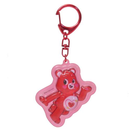 ケアベア キーリング ぷっくりったいキーホルダー オールマイハートベア CareBears キャラクター グッズ メール便可