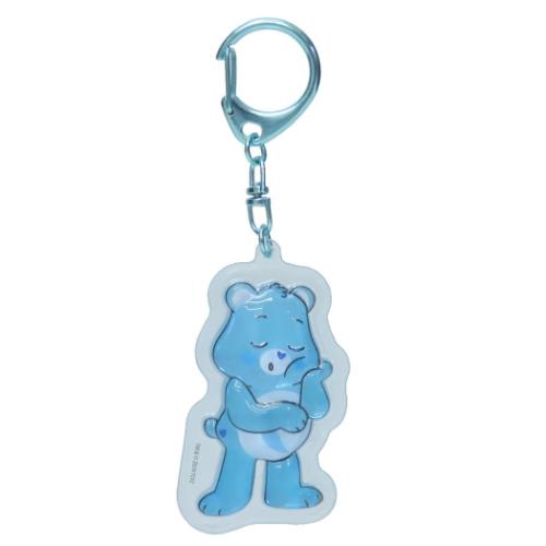ケアベア キーリング ぷっくりったいキーホルダー ベッドタイムベア CareBears キャラクター グッズ メール便可