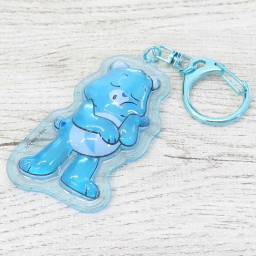 ケアベア キーリング ぷっくりったいキーホルダー ベッドタイムベア CareBears キャラクター グッズ メール便可