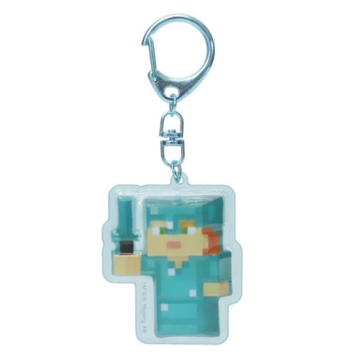 マインクラフト キーリング ぷっくりったいキーホルダー アレックス Minecraft キャラクター グッズ メール便可