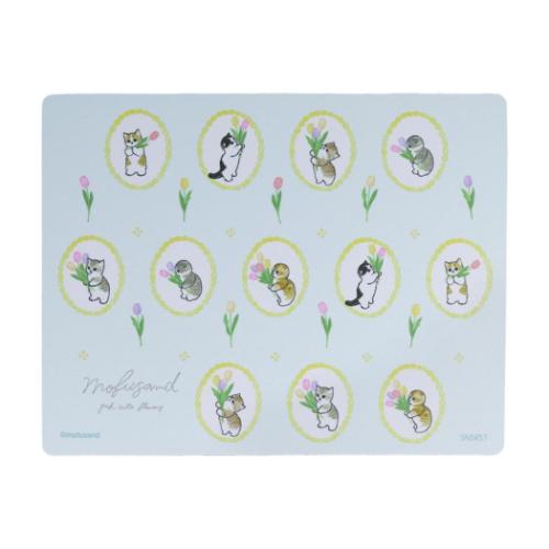 モフサンド PCアクセ マウスパッド ライトブルー mofusand キャラクター グッズ メール便可