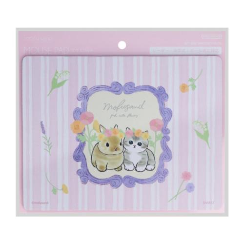 モフサンド PCアクセ マウスパッド ピンク mofusand キャラクター グッズ メール便可