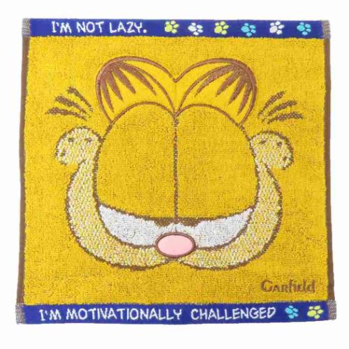 ガーフィールド ミニタオル ジャガードハンカチタオル ヘイトマンデー キャラクター グッズ メール便可
