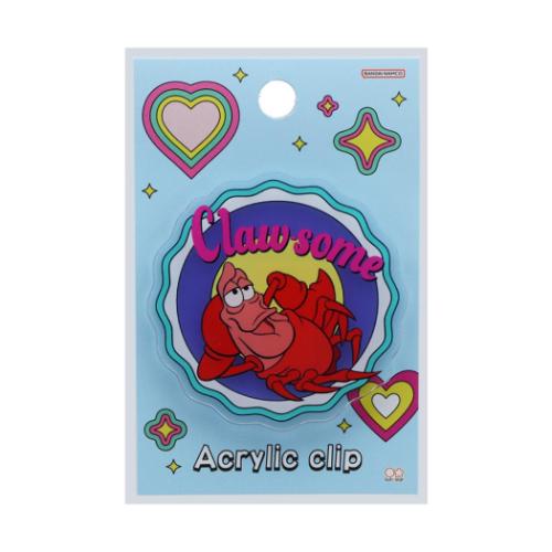 リトルマーメイド クリップ アクリルクリップ TP セバスチャン ディズニー キャラクター グッズ メール便可