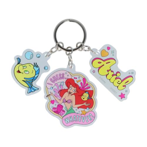 リトルマーメイド キーリング 3連アクリルキーホルダー TP アリエル ディズニープリンセス キャラクター グッズ メール便可