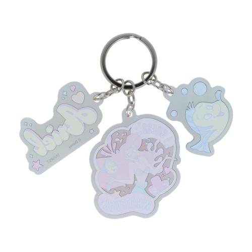 リトルマーメイド キーリング 3連アクリルキーホルダー TP アリエル ディズニープリンセス キャラクター グッズ メール便可