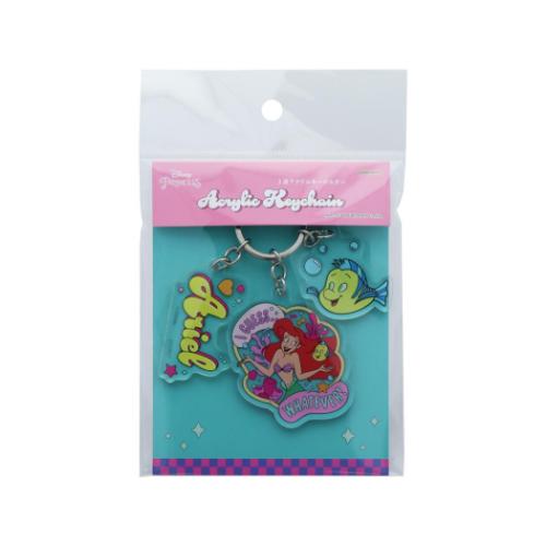 リトルマーメイド キーリング 3連アクリルキーホルダー TP アリエル ディズニープリンセス キャラクター グッズ メール便可