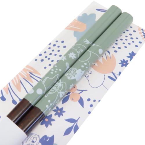 ムーミン おはし＆箸置き 箸置きギフトセット スナフキン 北欧 キャラクター グッズ