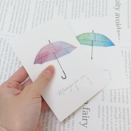 グリーティングカード シースルーカード アンブレラ 多目的 グッズ メール便可