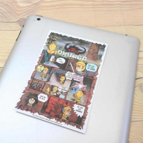 ドルアーガの塔 ダイカットステッカー ナムコレジェンダリーシリーズ ステッカー ビッグサイズ ゲームキャラクター グッズ メール便可