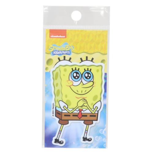 スポンジボブ ビニールシール ダイカットミニステッカー おねがい キャラクター グッズ メール便可