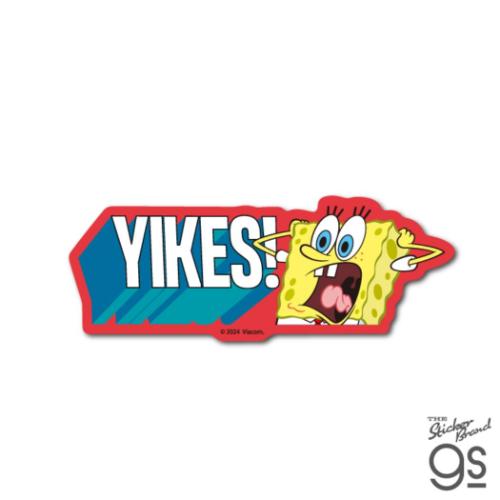 スポンジボブ ビニールシール ダイカットミニステッカー YIKES! キャラクター グッズ メール便可