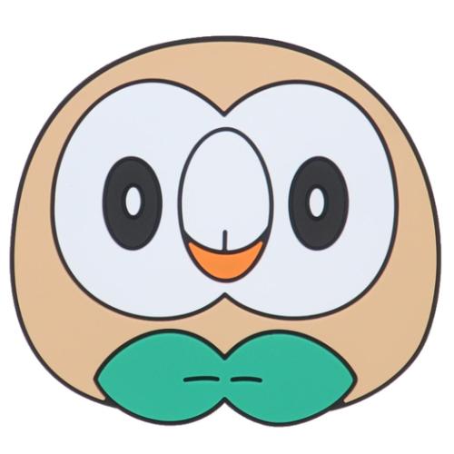 ポケットモンスター 手鏡 シリコンミラー モクロー ポケモン キャラクター グッズ メール便可