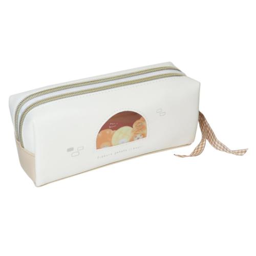 やきたてアニマル ペンポーチ ツインファスナーペンケース パン屋さん 大容量 かわいい グッズ