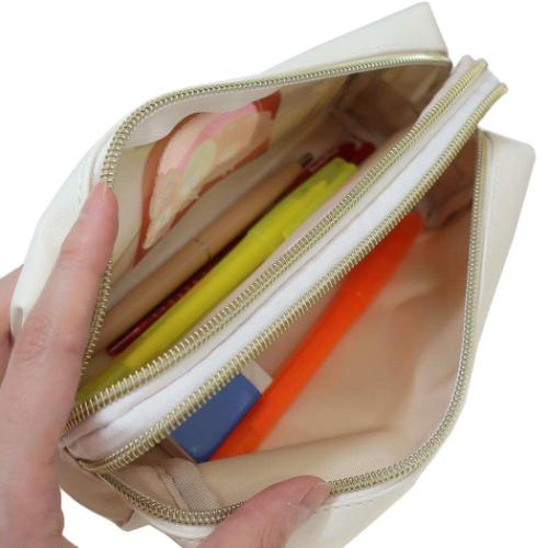 やきたてアニマル ペンポーチ ツインファスナーペンケース パン屋さん 大容量 かわいい グッズ