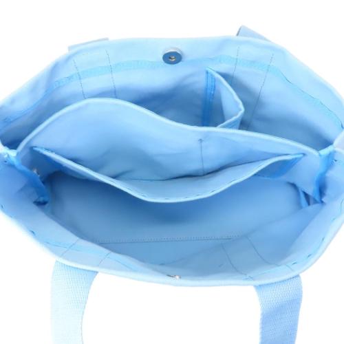 シナモロール トートバッグ 帆布仕切りトートバッグ サンリオ キャラクター グッズ