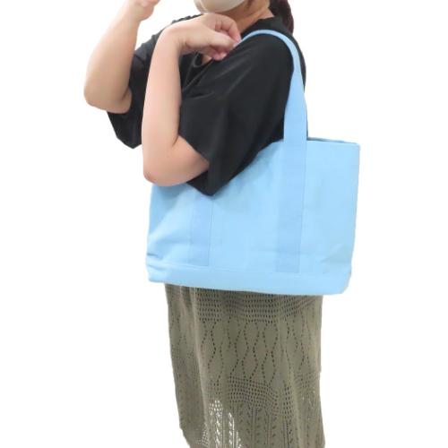 シナモロール トートバッグ 帆布仕切りトートバッグ サンリオ キャラクター グッズ