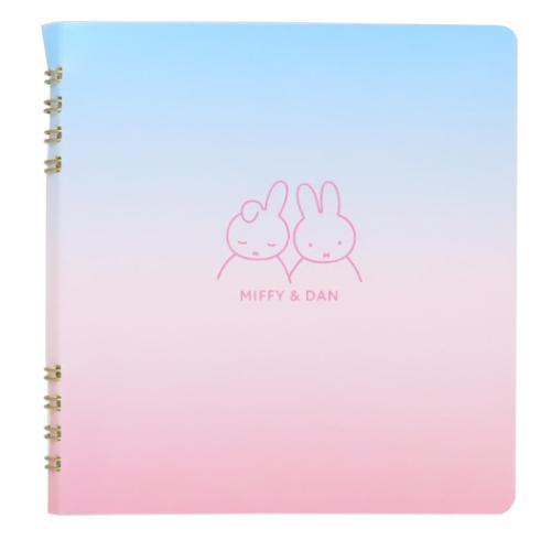 ミッフィー リングノート ダブルリングノート スクエア miffy&dan ディックブルーナ 絵本キャラクター グッズ メール便可